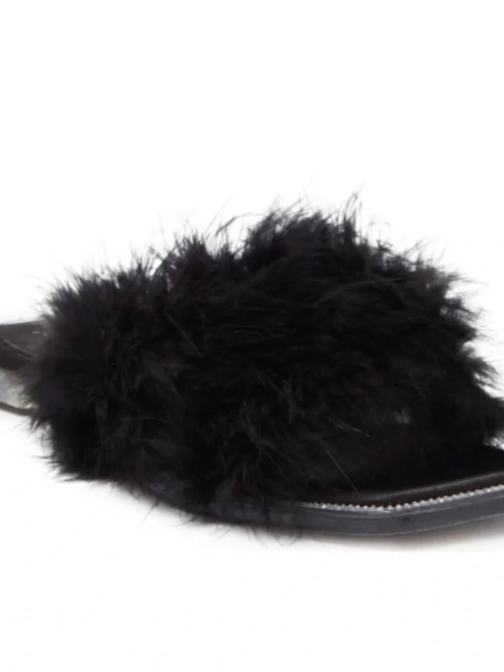 NIB Jeffrey Campbell Acelynn Faux Fur Slide Sandal 6.5